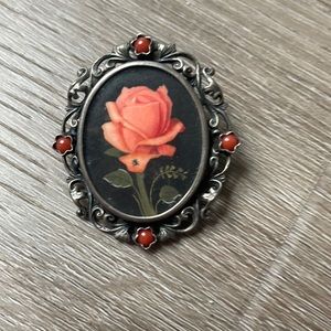 Hand painted brooch / pendant